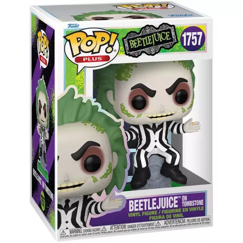 Funko Pop! Beetlejuice on Tombstone #1757 PLUS Movies Box