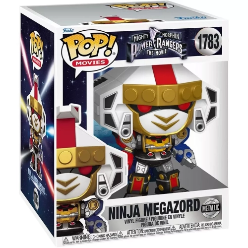 Funko Pop! Ninja Megazord #1783 6 Inch Metallic Mighty Morphin Power Rangers The Movie Box