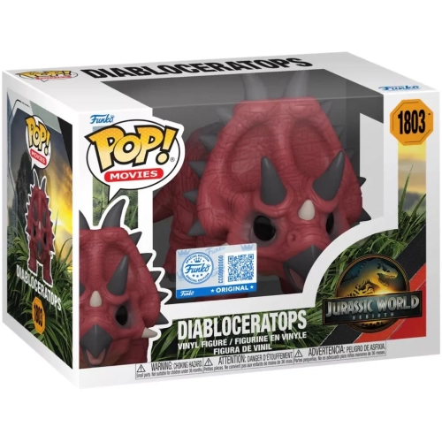 Funko Pop! Diabloceratops #1803 Jurassic World Rebirth Box