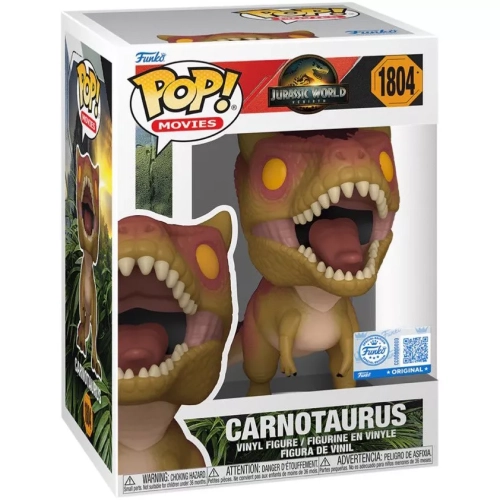 Funko Pop! Carnotaurus #1804 Jurassic World Rebirth Box