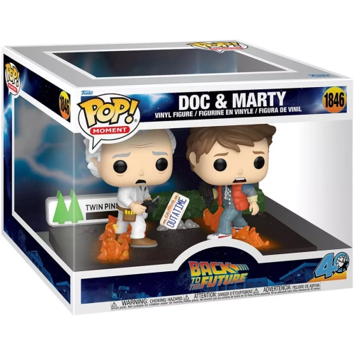 Funko Pop! Doc & Marty #1846 Back to the Future Movies Box