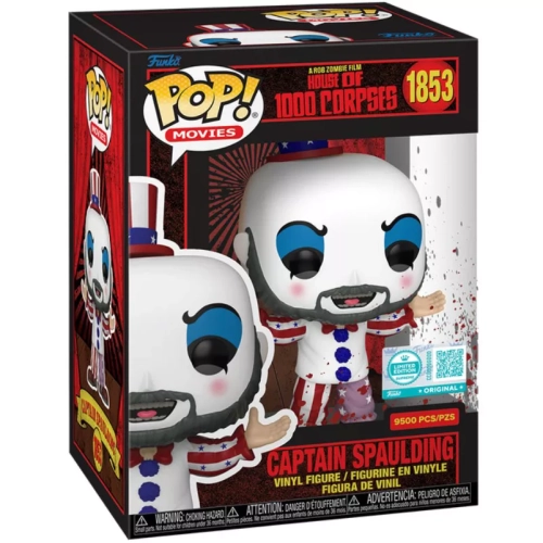 Funko Pop! Captain Spaulding #1853 A Rob Zombie Film House of 1000 Corpses Box