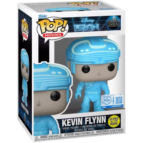 Funko Pop! Kevin Flynn #1856 Glows in the Dark Disney Tron Box