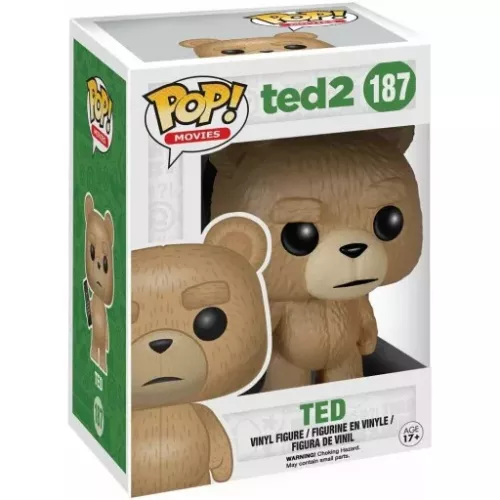 Funko Pop! Ted #187 with Remote Ted 2 Movies Vinyl Figure Box