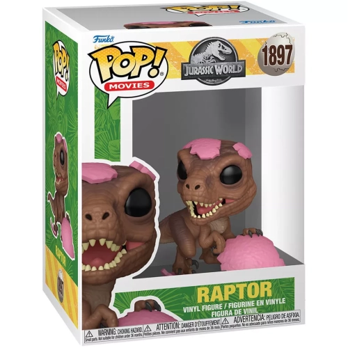 Funko Pop! Raptor #1897 Pink Egg Jurassic World Movies Box