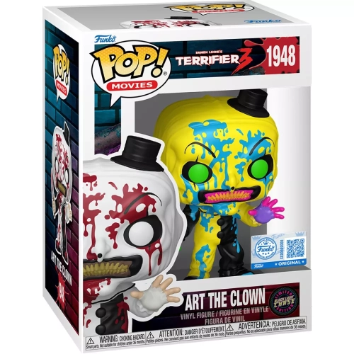 Funko Pop! Art the Clown #1948 with Knife Chase Blacklight Bloody Box