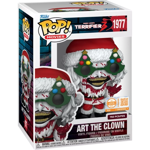 Funko Pop! Art the Clown #1977 in Santa Suit Bloody Box