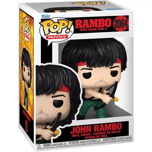 Funko Pop! John Rambo #2004 with Explosive Arrow Rambo First Blood Part II Box
