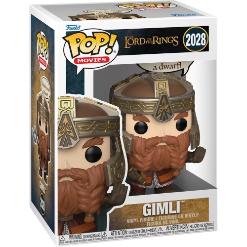 Funko Pop! Gimli #2028 Nobody tosses a dwarf! Saying Box