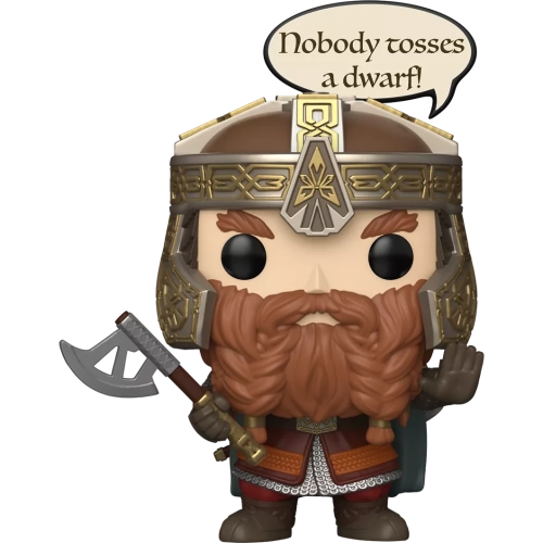 Funko Pop! Gimli #2028 Nobody tosses a dwarf! Saying