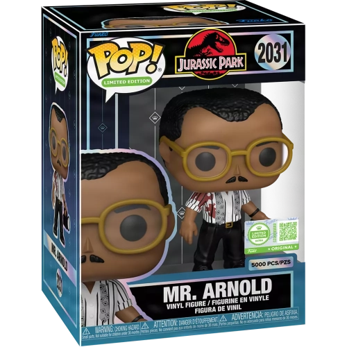Funko Pop! Mr. Arnold #2031 Jurassic Park Movies Vinyl Figure Box
