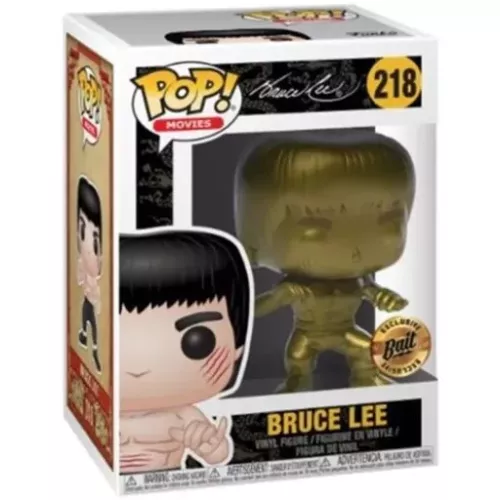 Funko Pop! Bruce Lee #218 Gold Movies Vinyl Figure Box