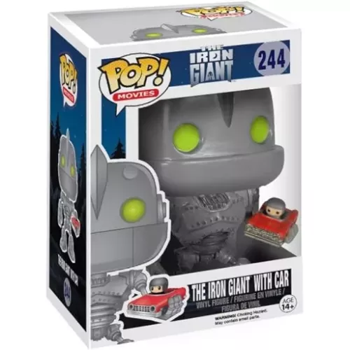 Funko Pop! The Iron Giant with Car #244 Movies Vinyl Figure Box