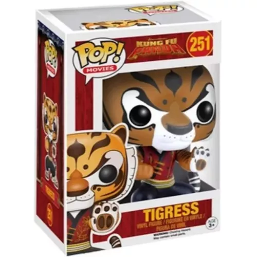 Funko Pop! Tigress #251 Dreamworks Kung Fu Panda Movies Box
