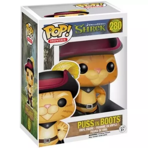 Funko Pop! Puss in Boots #280 Dreamworks Shrek Movies Box