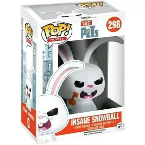 Funko Pop! Insane Snowball #298 Illumination Presents The Secret Life of Pets Box