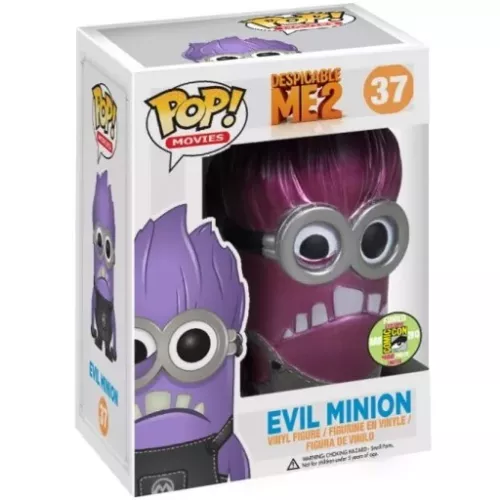 Funko Pop! Evil Minion #37 Metallic Despicable Me 2 Box