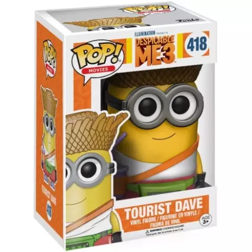 Funko Pop! Tourist Dave #418 Illumination Presents Despicable Me 3 Box