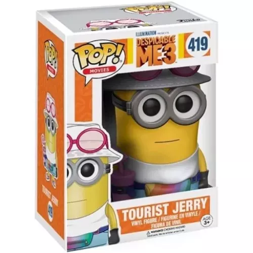 Funko Pop! Tourist Jerry #419 Illumination Presents Despicable Me 3 Box
