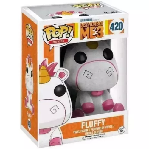 Funko Pop! Fluffy #420 Flocked Illumination Presents Despicable Me 3 Box