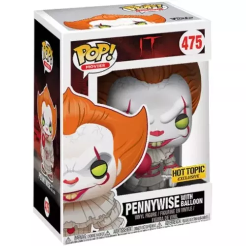 Funko Pop! Pennywise with Balloon #475 Movies Vinyl Figure Box