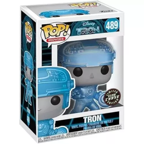 Funko Pop! Tron #489 Chase Glows in the Dark Metallic Box