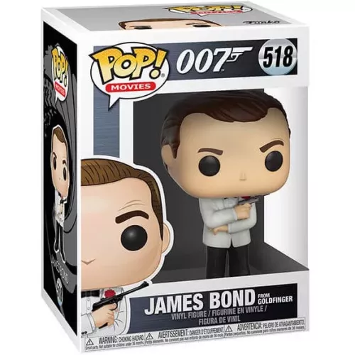 Funko Pop! James Bond from Goldfinger #518 OO7 Movies Box