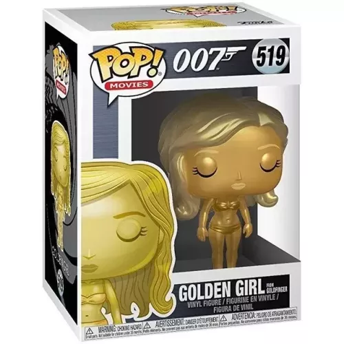 Funko Pop! Golden Girl from Goldfinger #519 OO7 Movies Box