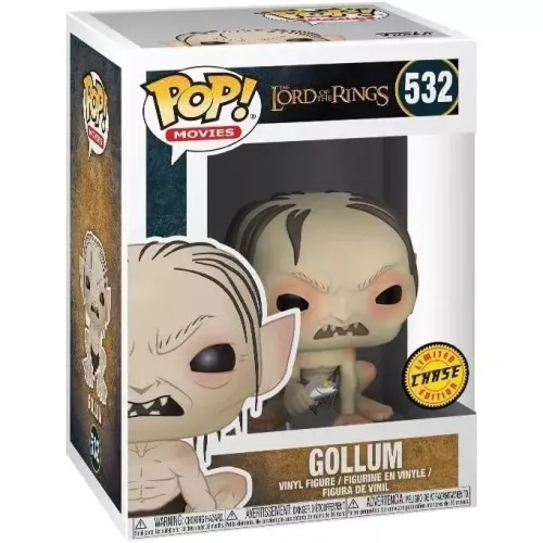 Funko Pop! Gollum #532 with Fish Chase The Lord of the Rings Box