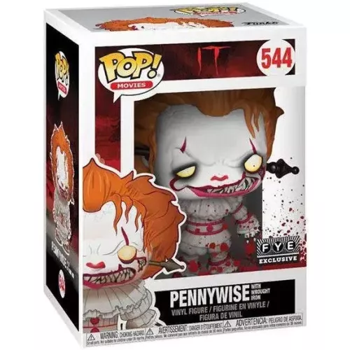 Funko Pop! Pennywise with Wrought Iron #544 Movies Box
