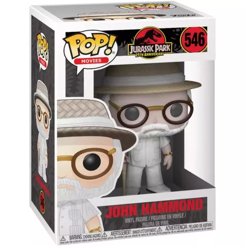 Funko Pop! John Hammond #546 Jurassic Park 25th Anniversary Box