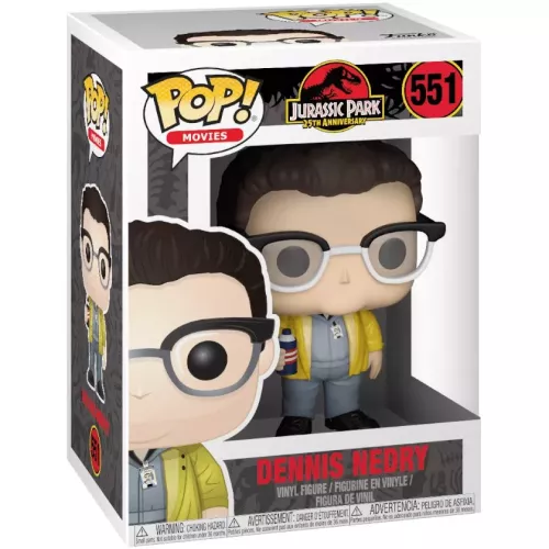 Funko Pop! Dennis Nedry #551 Jurassic Park 25th Anniversary Box