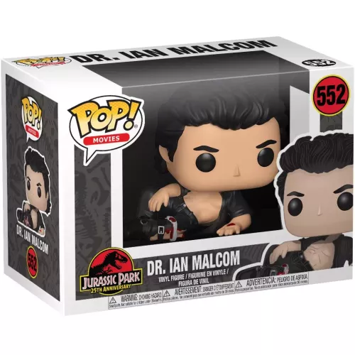 Funko Pop! Dr. Ian Malcom #552 Jurassic Park 25th Anniversary Box