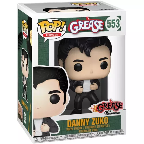 Funko Pop! Danny Zuko #553 Grease Movies Vinyl Figure Box