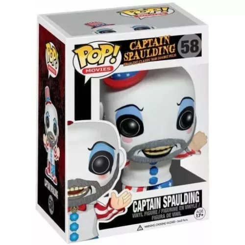 Funko Pop! Captain Spaulding #58 Captain Spaulding From the Classic Rob Zombie Film Box