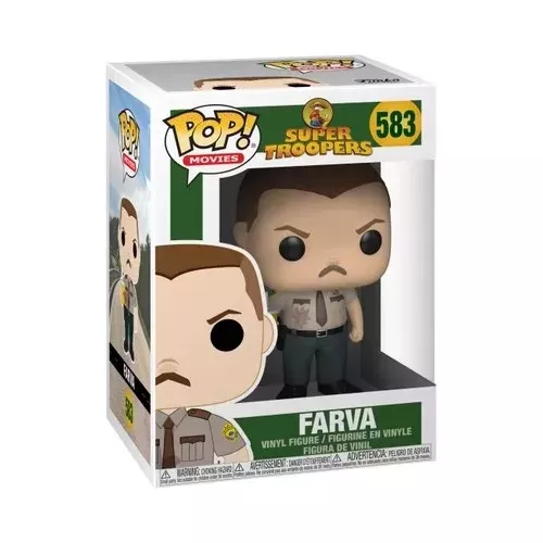 Funko Pop! Farva #583 Super Troopers Movies Vinyl Figure Box