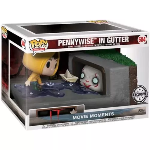 Funko Pop! Pennywise in Gutter #584 It Movies Vinyl Figure Box