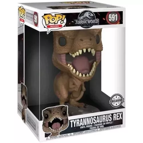 Funko Pop! Tyrannosaurus Rex #591 10 Inch Jurassic World Fallen Kingdom Box
