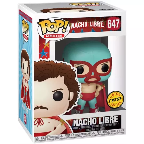 Funko Pop! Nacho Libre #647 Masked Chase Movies Vinyl Figure Box