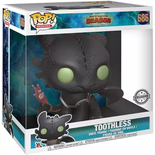Funko Pop! Toothless #686 10 Inch Dreamworks How to Train Your Dragon The Hidden World Box