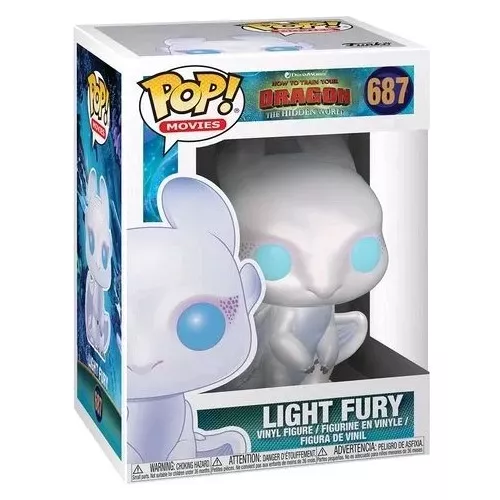 Funko Pop! Light Fury #687 Dreamworks How to Train Your Dragon The Hidden World Box