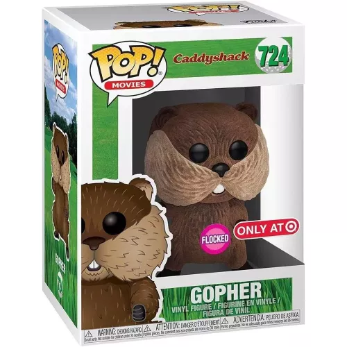 Funko Pop! Gopher #724 Flocked Caddyshack Movies Vinyl Figure Box