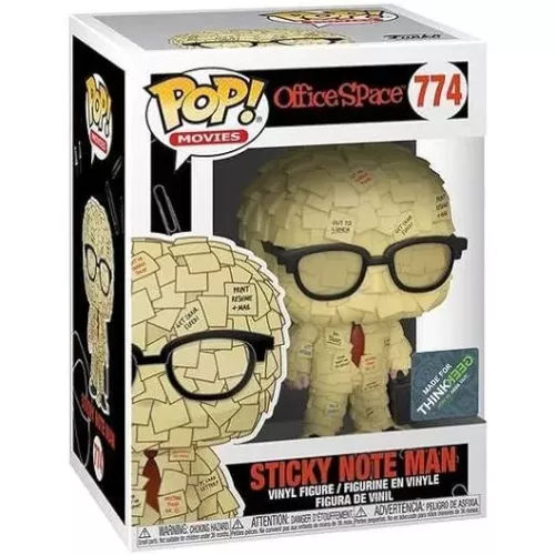 Funko Pop! Sticky Note Man #774 Office Space Movies Box
