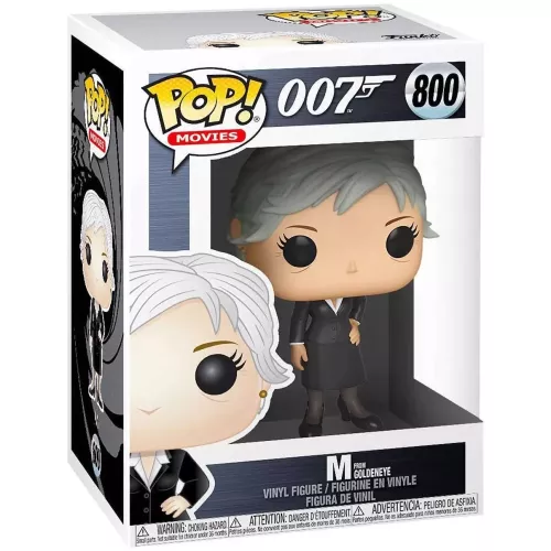 Funko Pop! M from GoldenEye #800 OO7 Movies Vinyl Figure Box