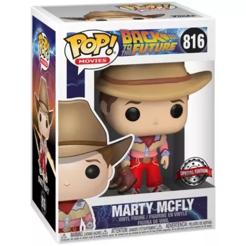 Funko Pop! Marty McFly #816 Cowboy Back to the Future Box