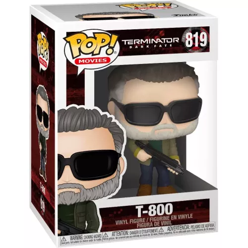 Funko Pop! T-800 #819 Terminator Dark Fate Movies Vinyl Figure Box