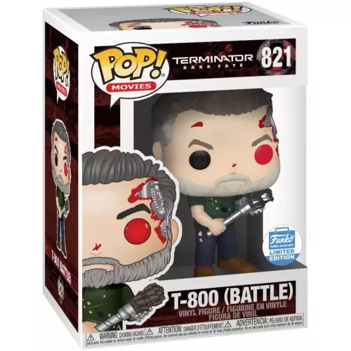 Funko Pop! T-800 (Battle) #821 Terminator Dark Fate Box