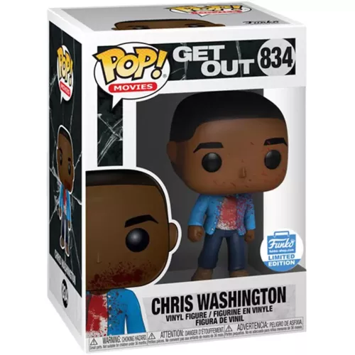 Funko Pop! Chris Washington #834 Bloody Get Out Movies Box