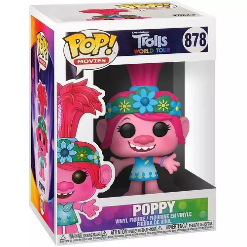 Funko Pop! Poppy #878 Dreamworks Trolls World Tour Box