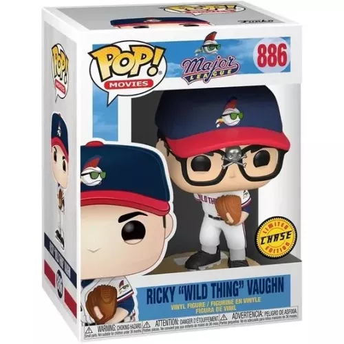 Funko Pop! Ricky "Wild Thing" Vaughn #886 Wearing Glasses Box